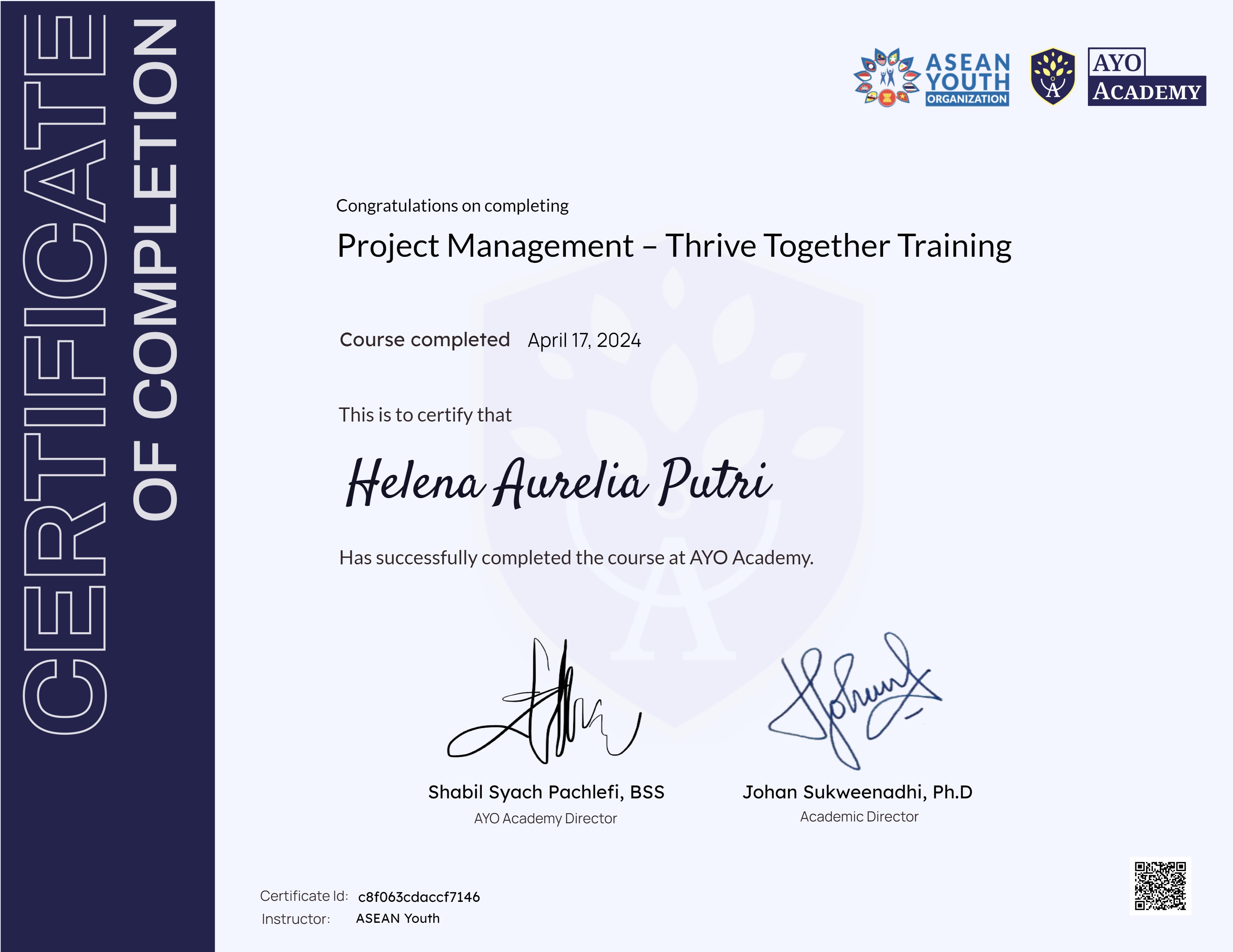 Project Management – Thrive Together Training