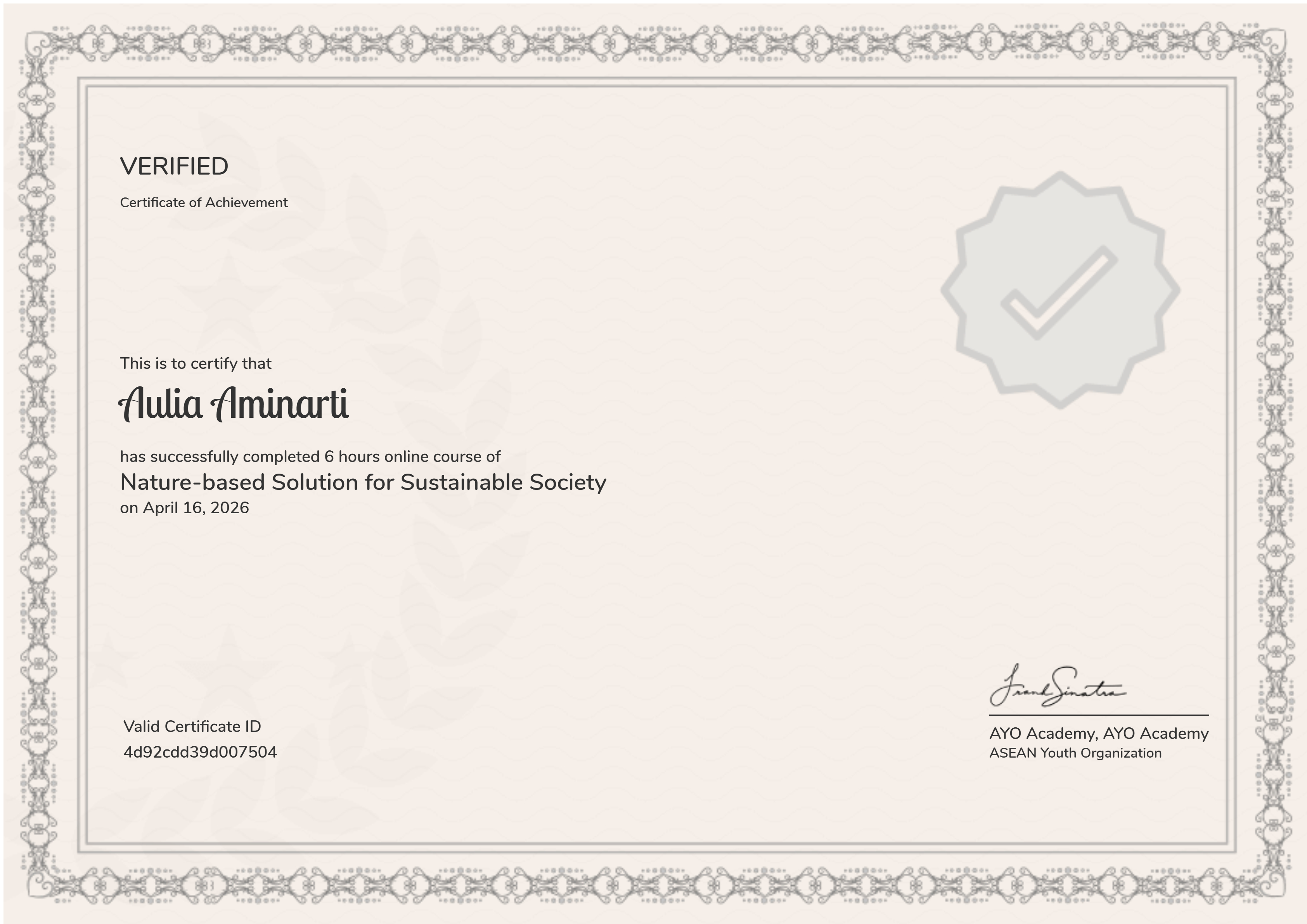 Nature-based Solution for Sustainable Society