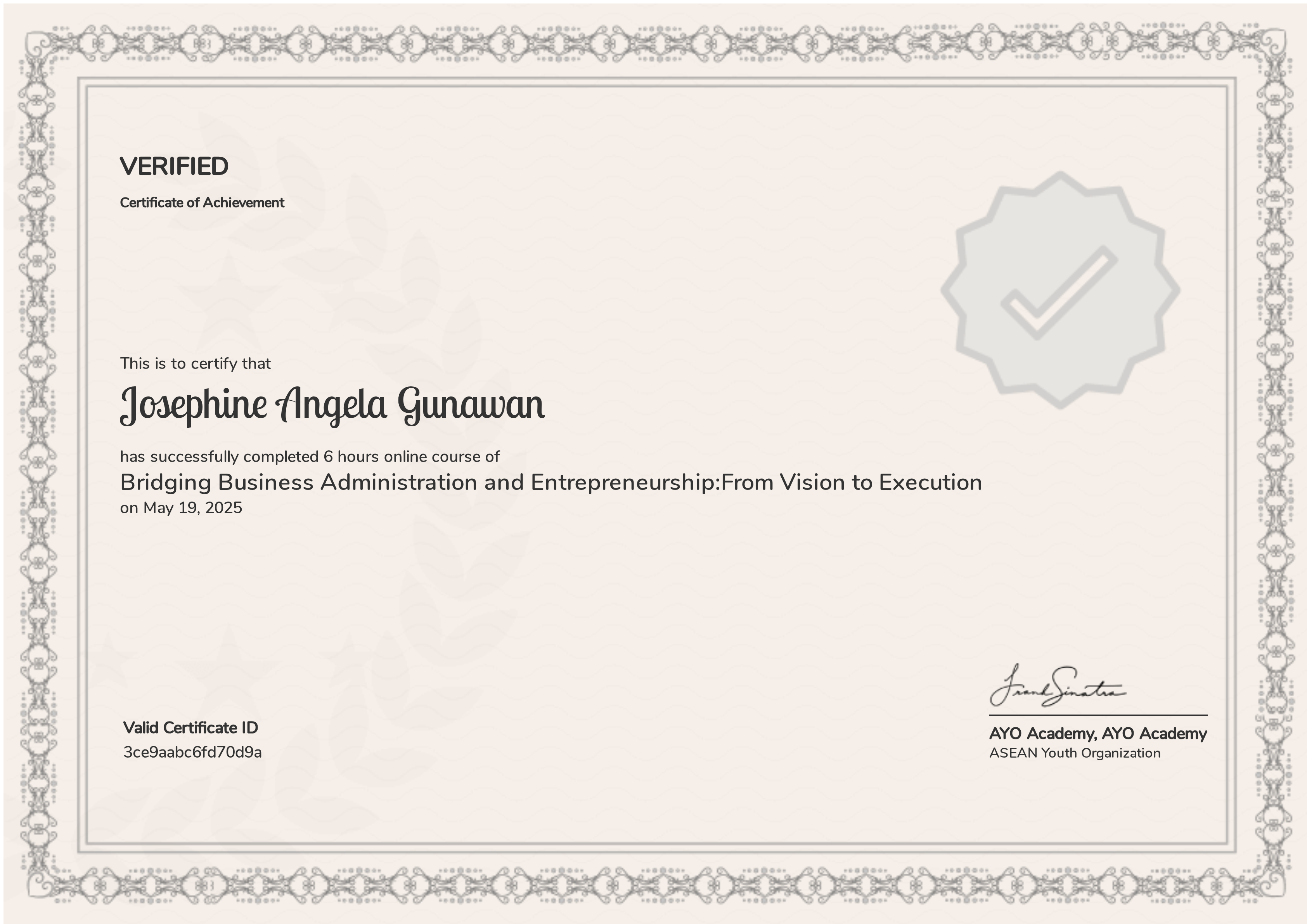 Bridging Business Administration and Entrepreneurship:From Vision to Execution