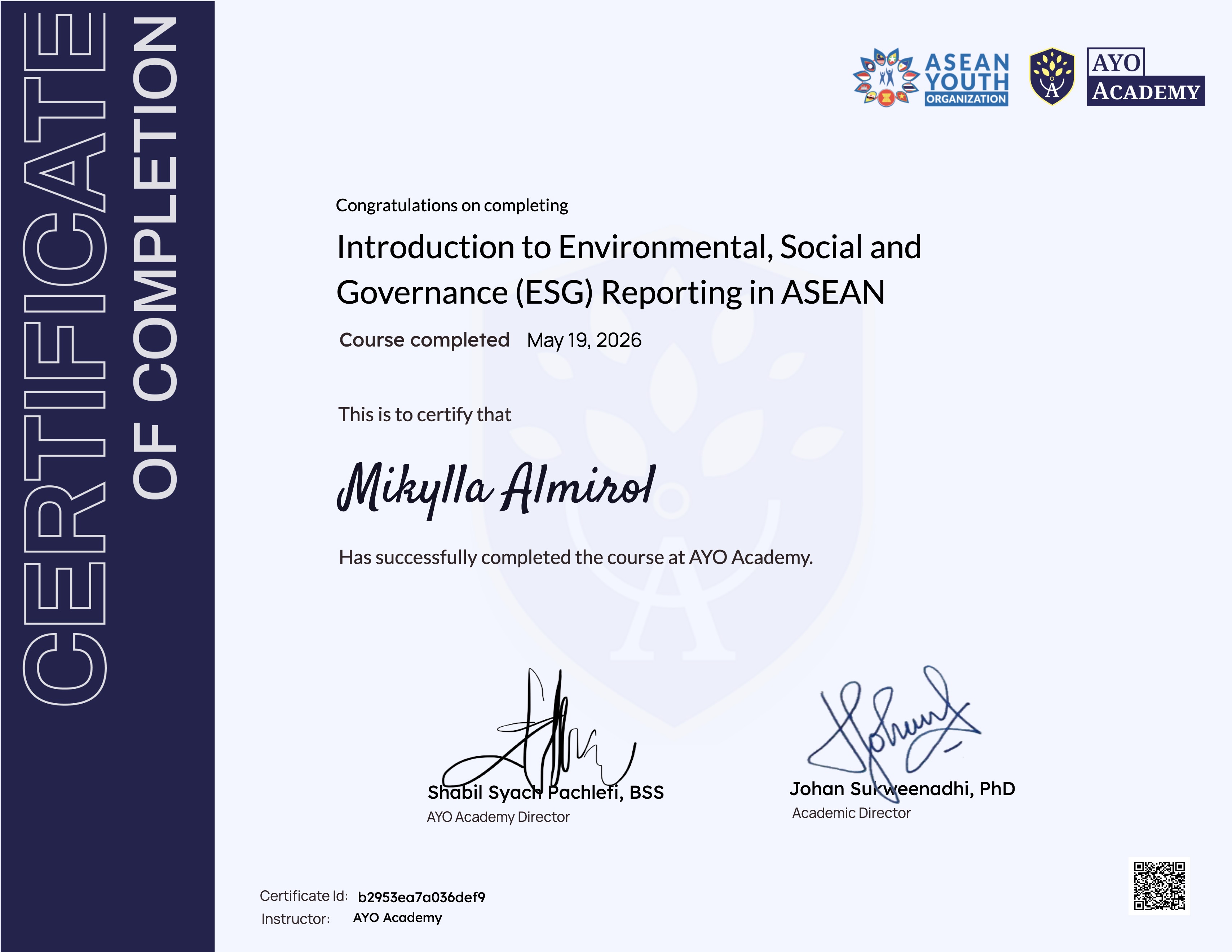 Introduction to Environmental, Social and Governance (ESG) Reporting in ASEAN