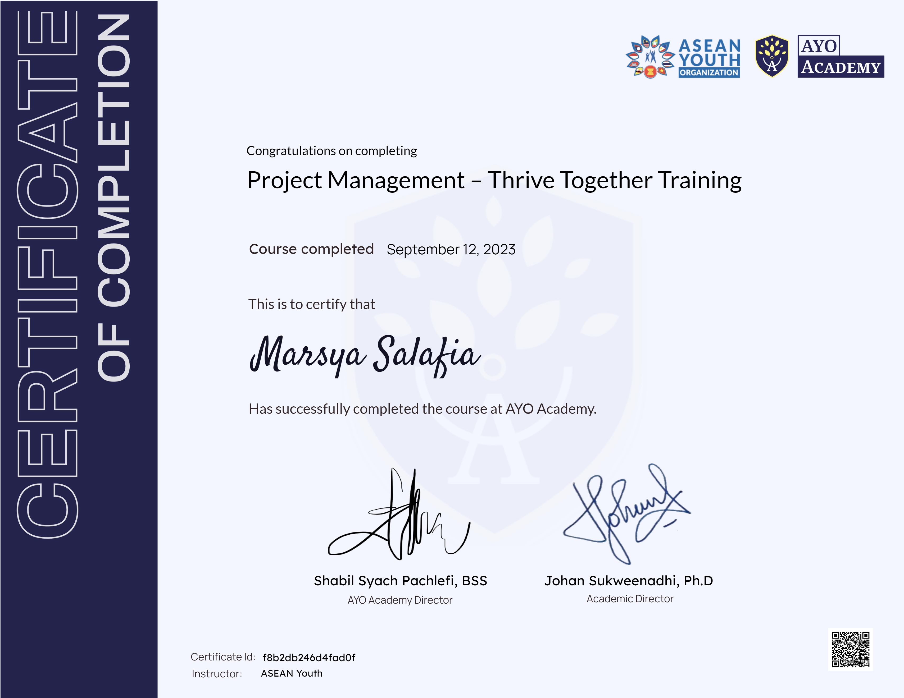 Project Management – Thrive Together Training