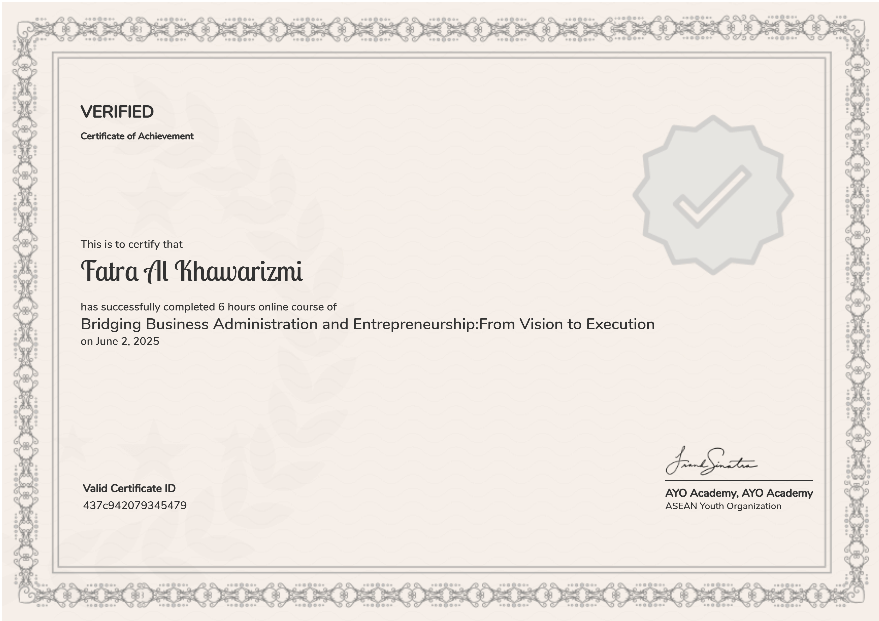 Bridging Business Administration and Entrepreneurship:From Vision to Execution