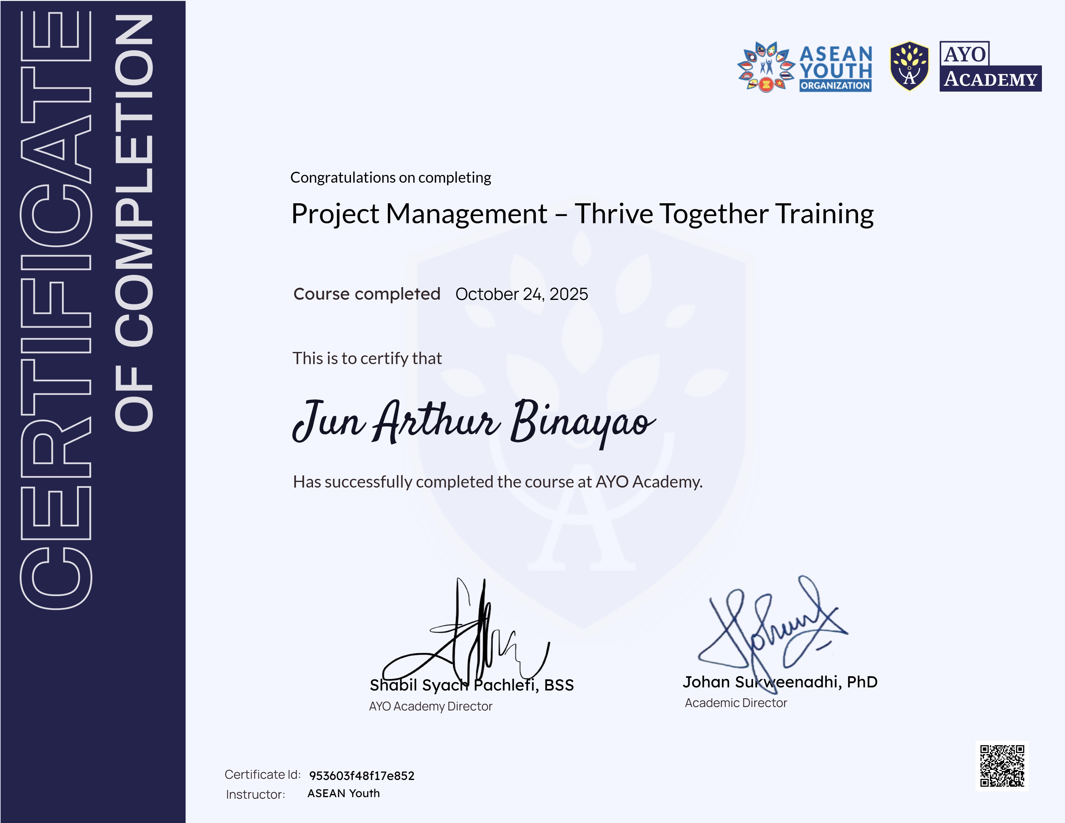Project Management – Thrive Together Training