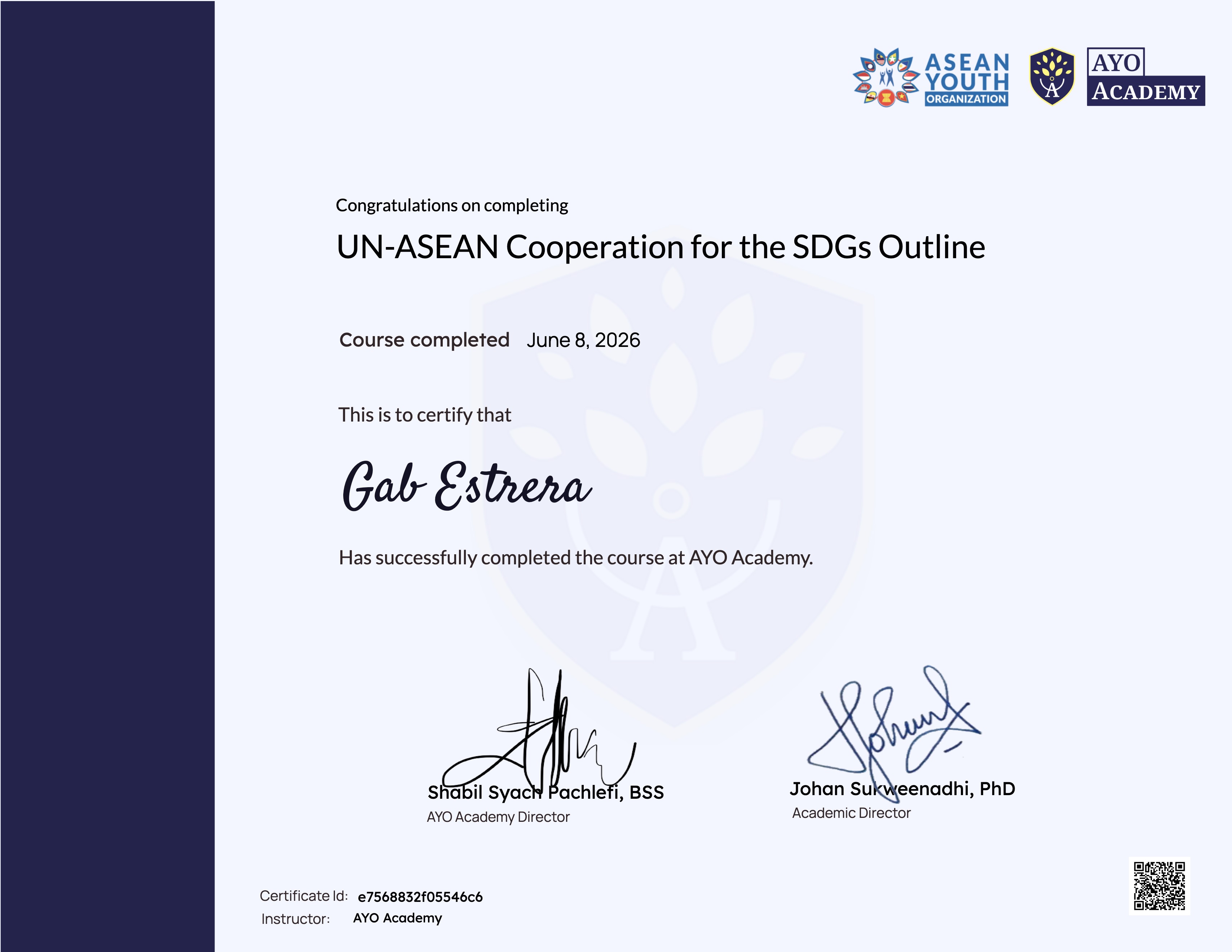 UN-ASEAN Cooperation for the SDGs Outline